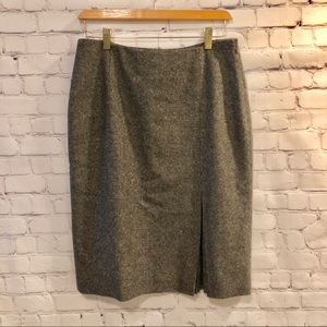 Ann Taylor Academia brown black ivory wool EUC